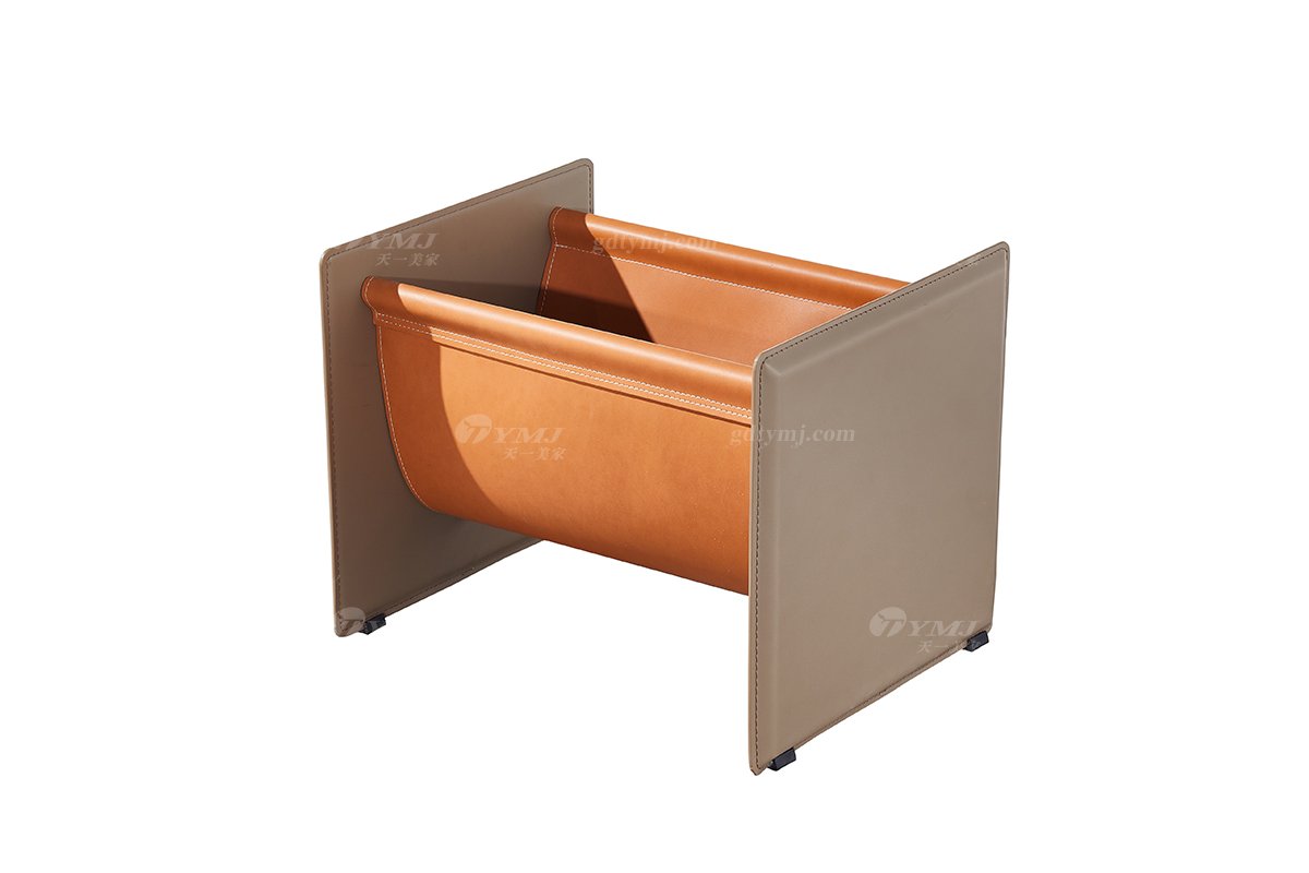 时尚91精品久久久久久水蜜桃意式极简家具别墅大宅家用皮艺书报架