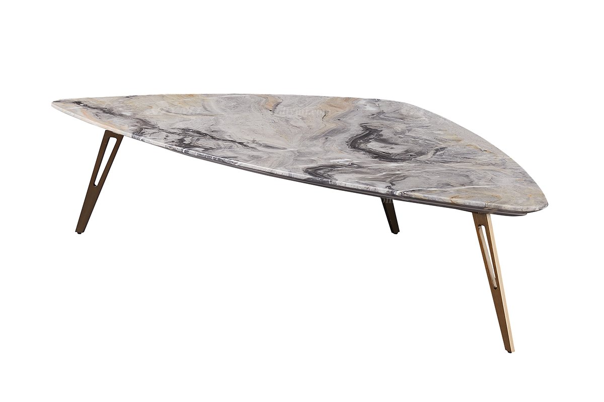 时尚91精品久久久久久水蜜桃意式极简家具别墅家用豪宅大理石异形方几