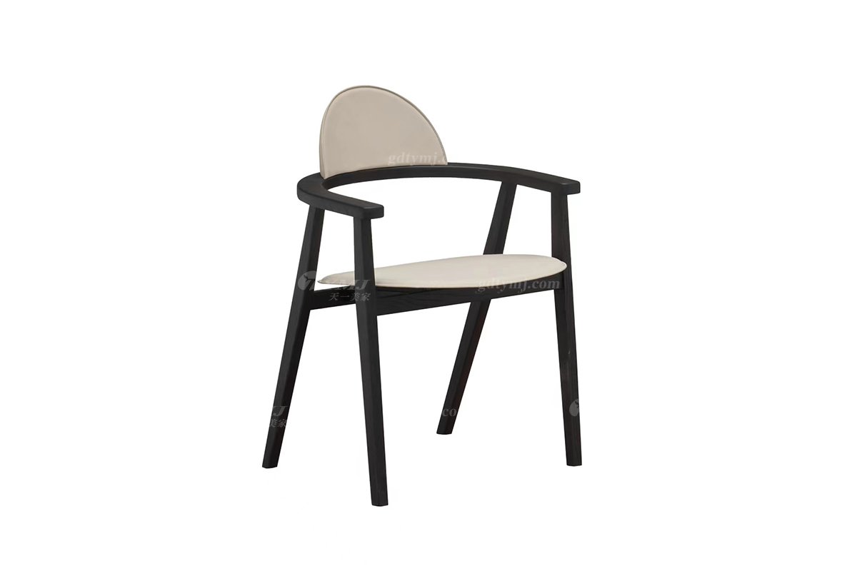 时尚91精品久久久久久水蜜桃现代简约家具别墅家用实木餐椅
