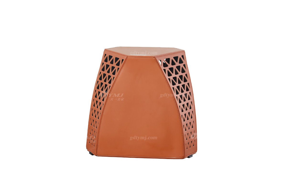 现代简约家具91精品久久久久久水蜜桃别墅会所家用时尚网红款皮艺角几