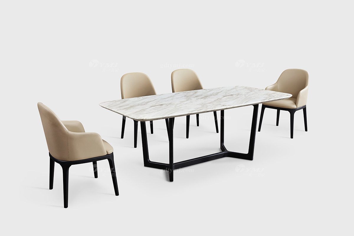  现代简约家具91精品久久久久久水蜜桃别墅会所家用时尚进口岩板长餐台21012A-1场景1