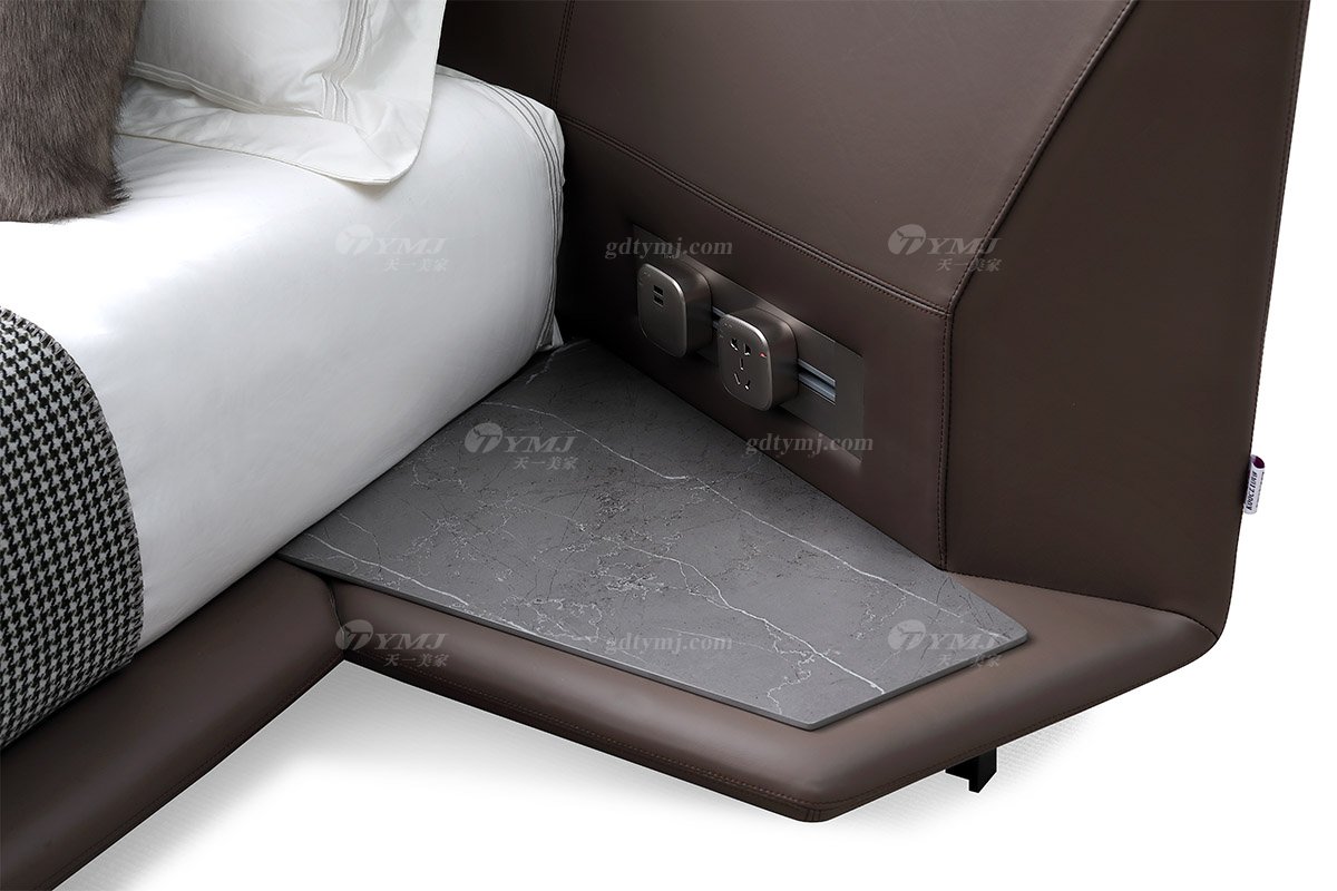  现代简约家具91精品久久久久久水蜜桃别墅会所家用时尚舒适宽屏大床A2285细节1