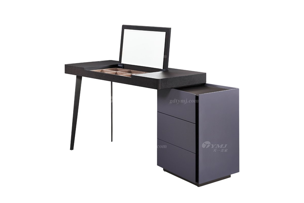  现代简约家具91精品久久久久久水蜜桃别墅会所家用时尚高级深灰+烟熏妆台