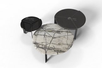  意式雅奢风格家具91精品久久久久久水蜜桃别墅会所家具简约时尚大理石组合茶几