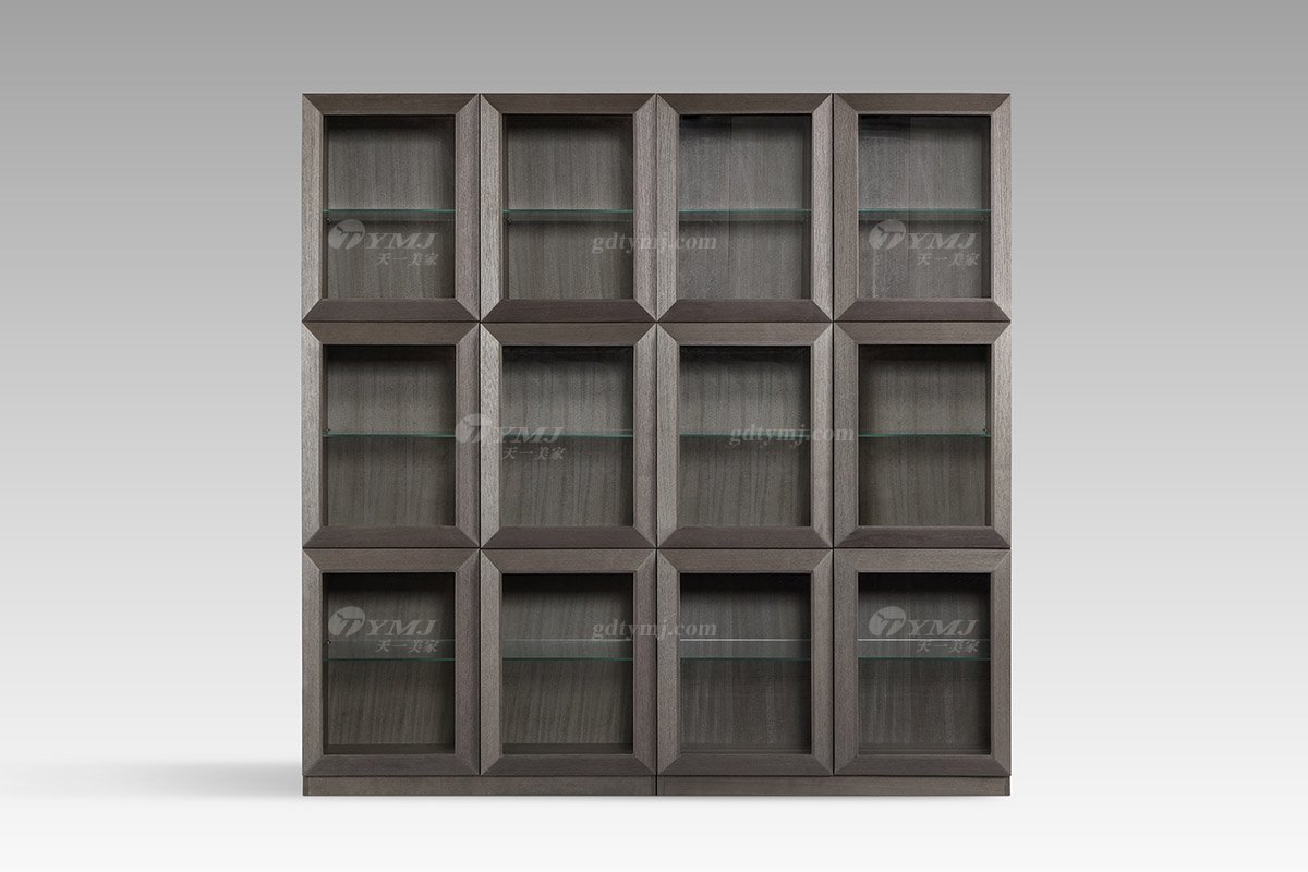  意式雅奢风格家具91精品久久久久久水蜜桃别墅会所家具简约实木背景书架