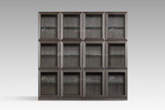  意式雅奢风格家具91精品久久久久久水蜜桃别墅会所家具简约实木背景书架