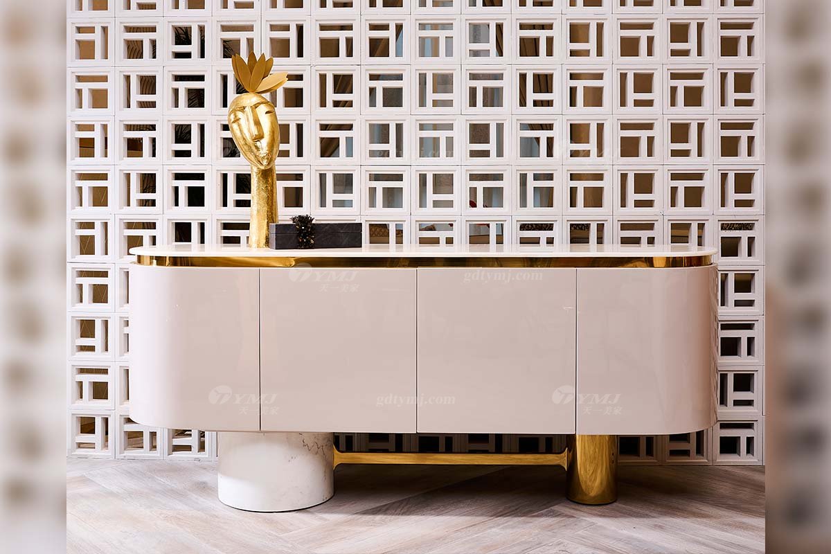 意式亚洲成AV人在线观看片水蜜桃91精品久久久久久水蜜桃别墅会所豪宅家用时尚奢华天然大理石+钛金餐边柜122D7餐边柜1