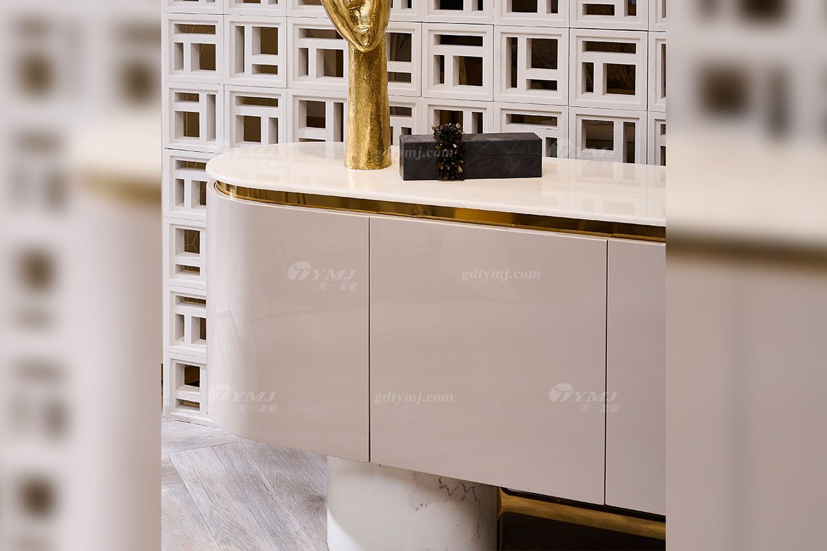 意式亚洲成AV人在线观看片水蜜桃91精品久久久久久水蜜桃别墅会所豪宅家用时尚奢华天然大理石+钛金餐边柜122D7餐边柜2